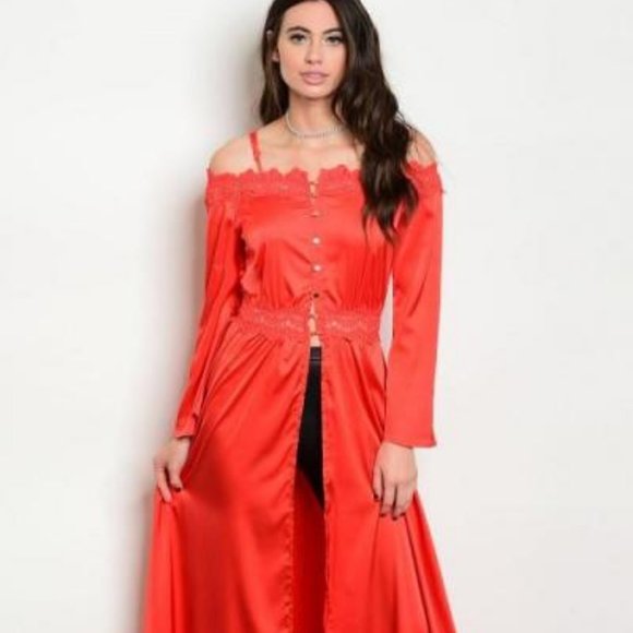 DYGARANI Other - SEXY NIGHTGOWN DUSTER RED BY DYGARNI SIZE SMALL